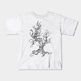 Contour of the Old Tree Kids T-Shirt